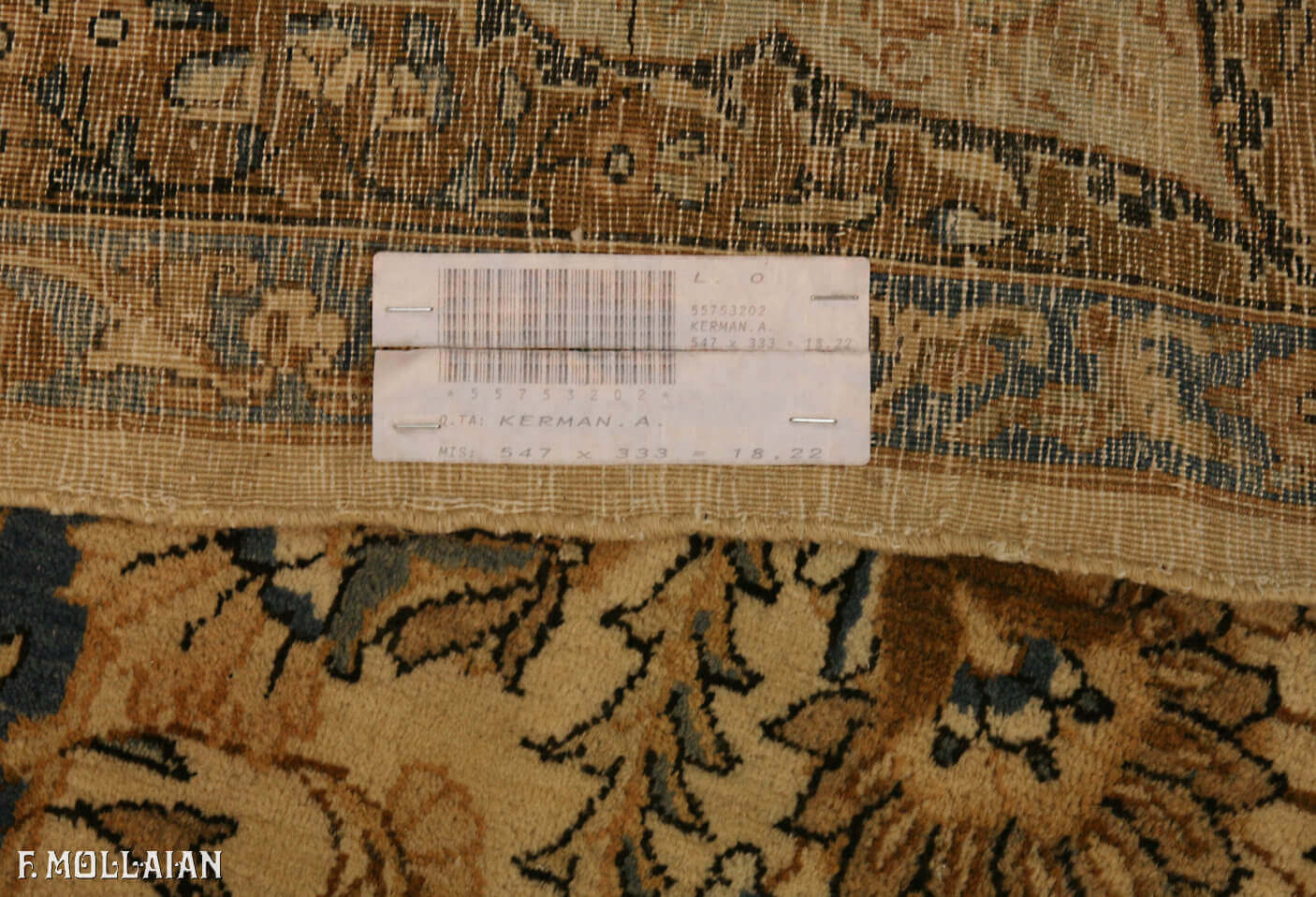 Tappeto Molto Grande Persiano Antico Kerman n°:55753202